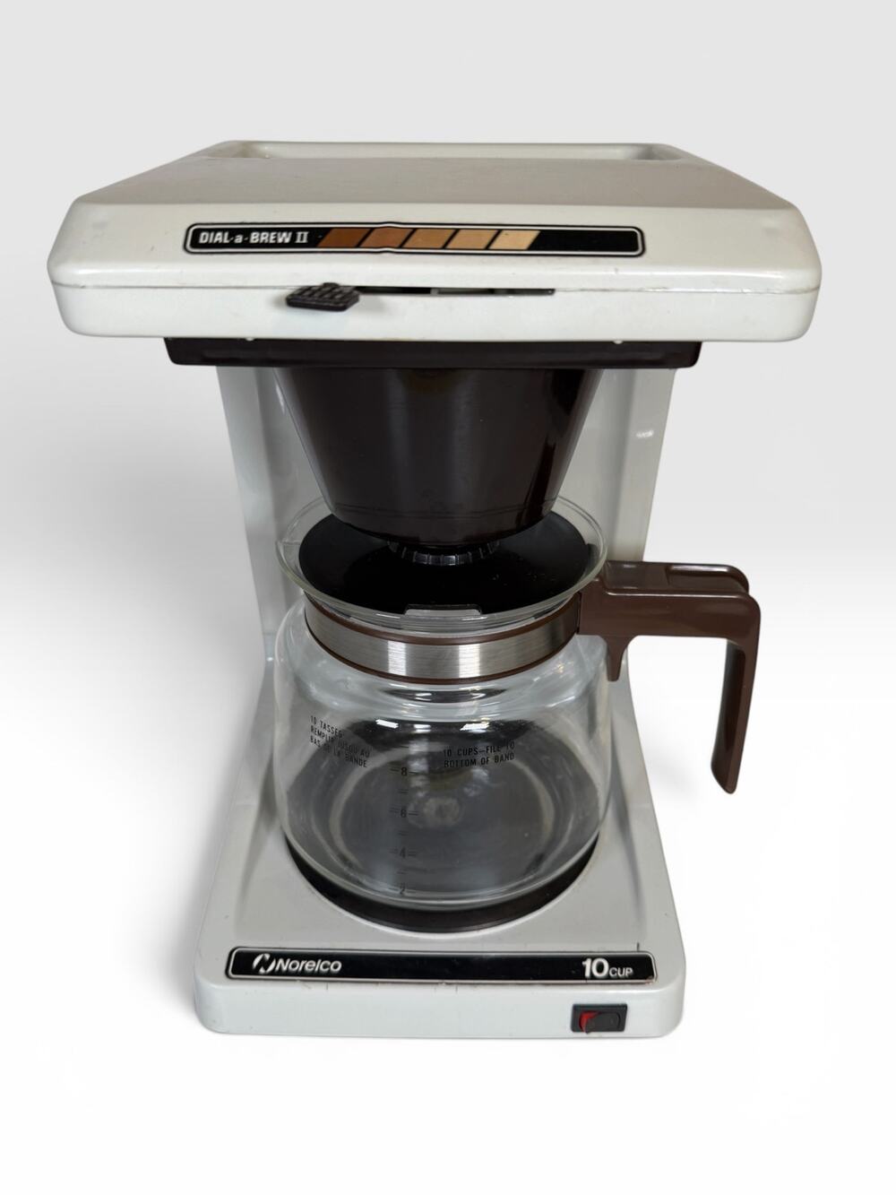 NORELCO Dial-A-Brew II Automatic Drip Coffee Maker + 10-cup Capacity Pot WORKS!